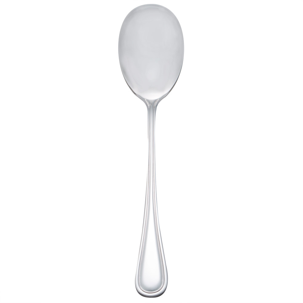 large silver serving spoon