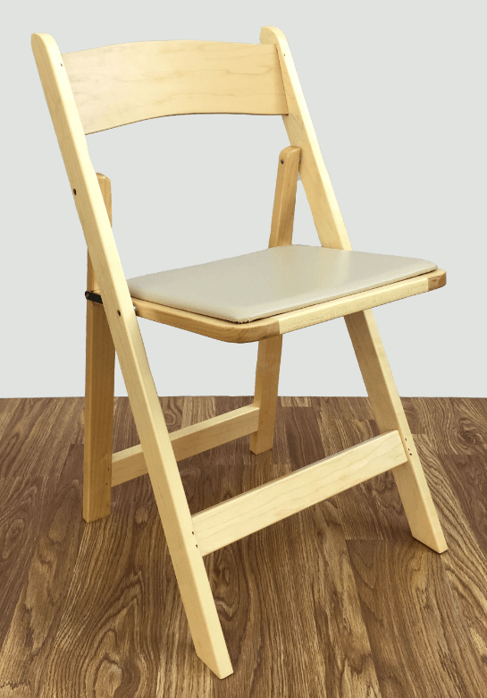 light wooden wedding chair
