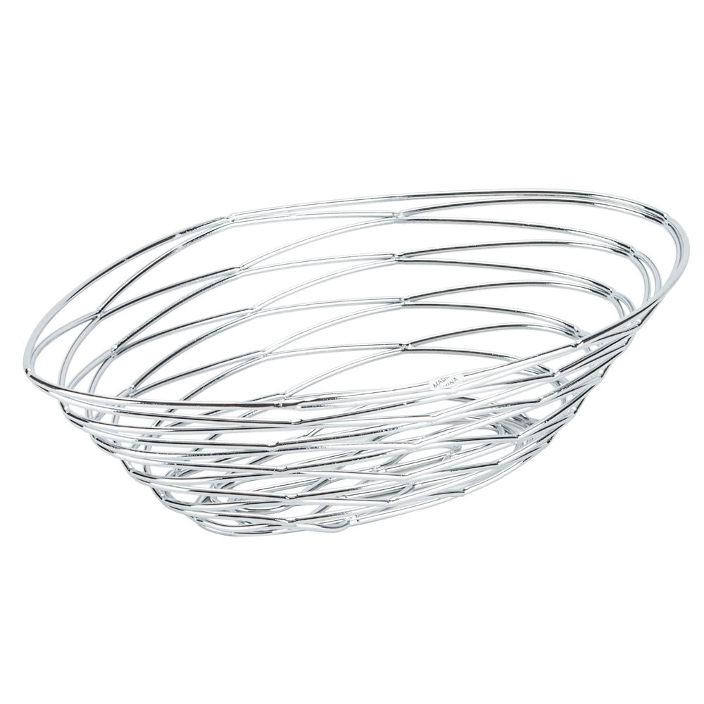 shiny silver nest basket