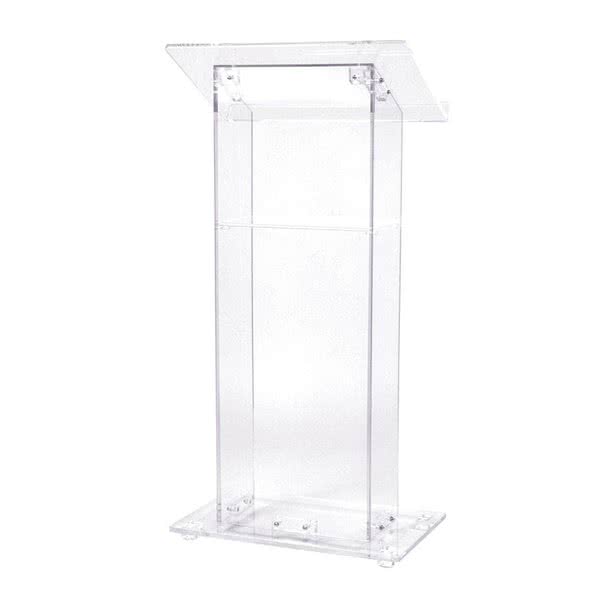 glass podium stand