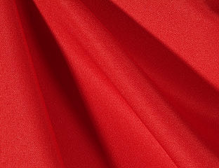 bright red polyester fabric