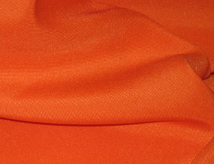 pumpkin orange polyester fabric