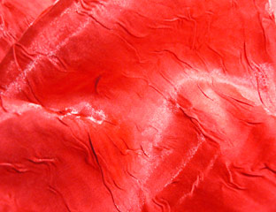 valentine red iridescent fabric