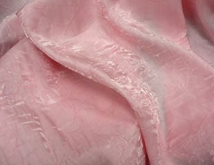 light pink iridescent fabric