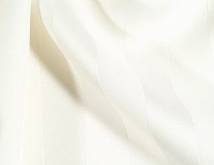 white ivory satin striped fabric