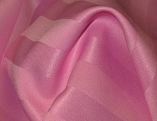bright pink satin striped fabric