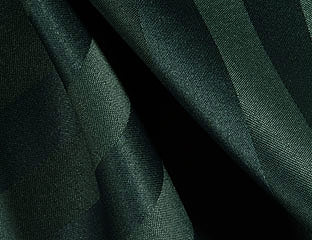 forest green satin striped fabric