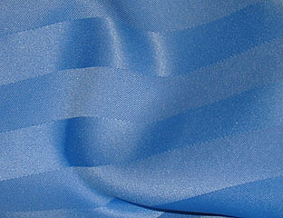 blue periw satin striped fabric