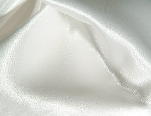 white ivory satin fabric