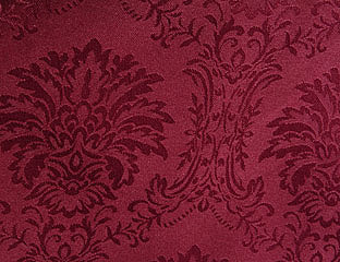 burgundy linen with dark damask pattern