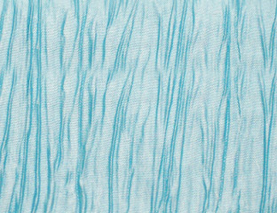blue turquoise krinkle fabric