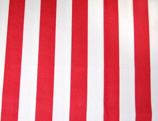 red and white strip pattern fabric