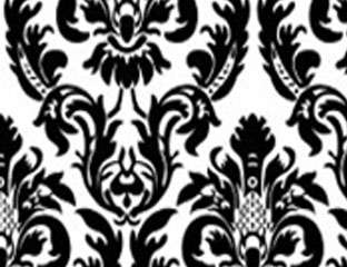 black and white damask pattern fabric
