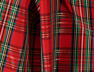 red plaid pattern fabric